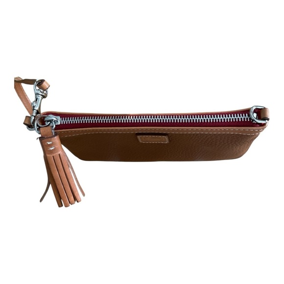 Dooney & Bourke Brown Pebble Leather Wristlet - Picture 4 of 6